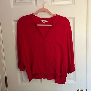 Jack by BB Dakota Hot Pink 3/4 Sleeve Blouse size Small